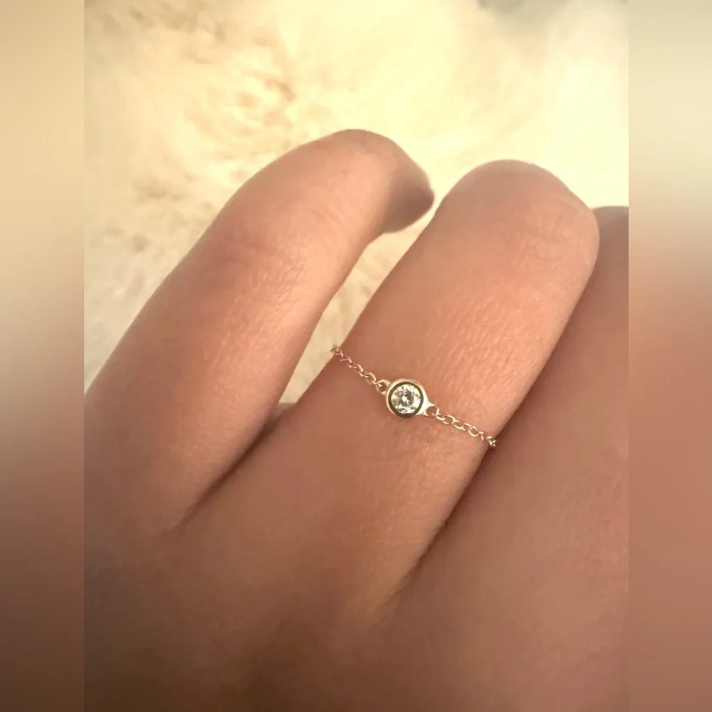 ✨NEW✨ Floating 💚 Emerald Ring 💎 14K Gold - Picture 4 of 7